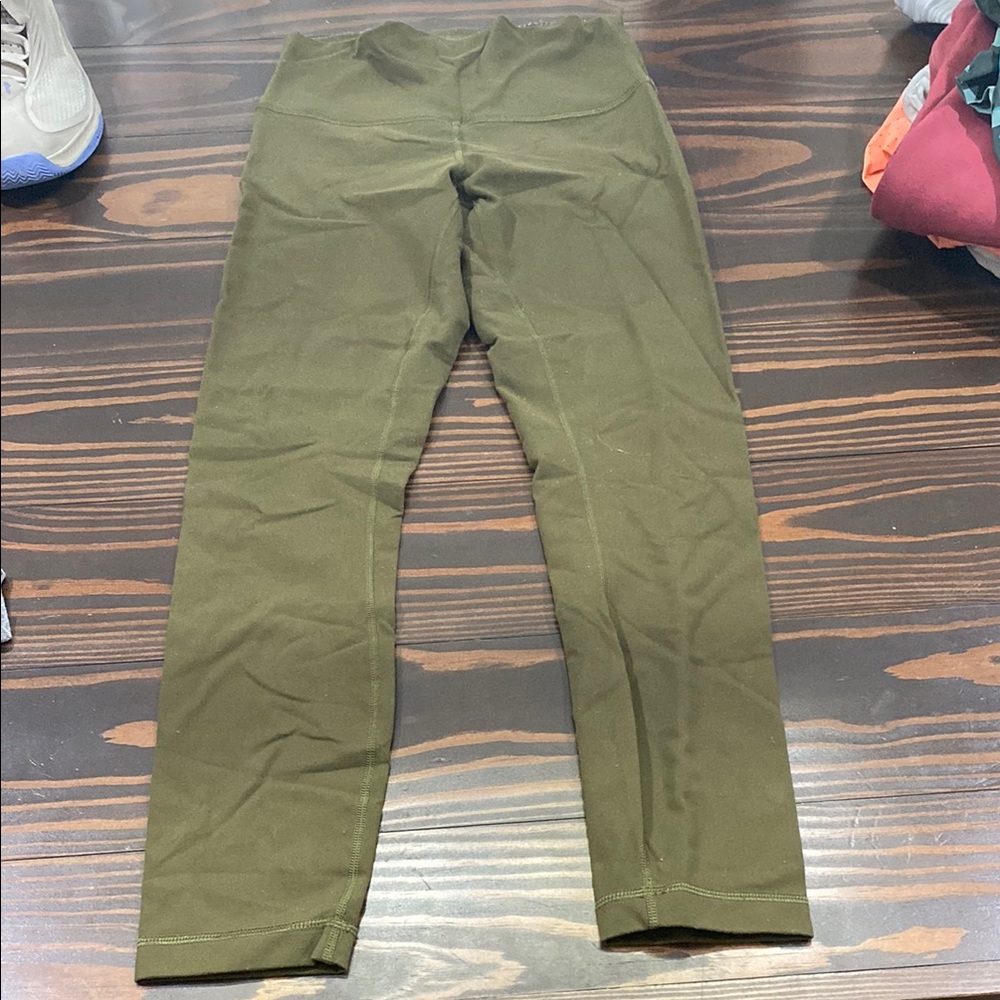 Olive Green Lululemon leggings size 6